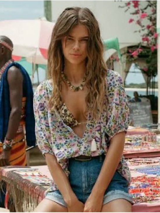 Spell Tops - NWOT Spell Impala Floral Peasant Blouse